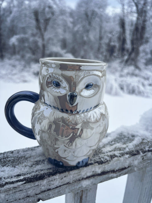 Iridescent Owl Mug