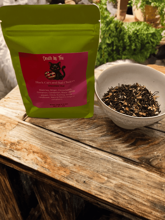 Black Cat’s & Bad Choices (Chocolate Chai Tea) - Death by Tea