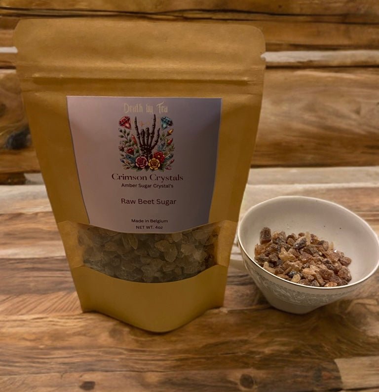 Crimson Crystal (Amber Sugar Crystals) 4oz - Death by Tea