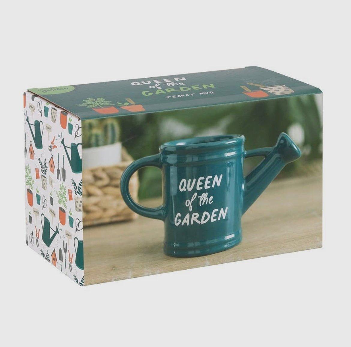 Queen of the garden watering can mug - Death by Tea