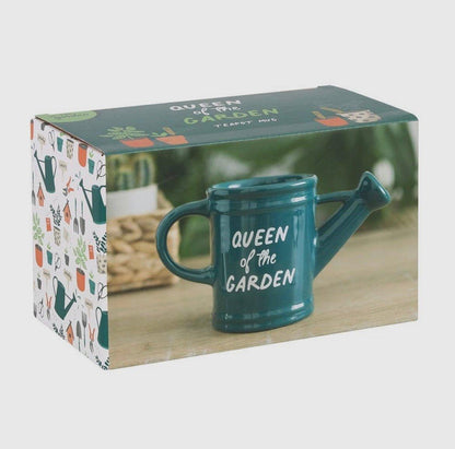 Queen of the garden watering can mug - Death by Tea