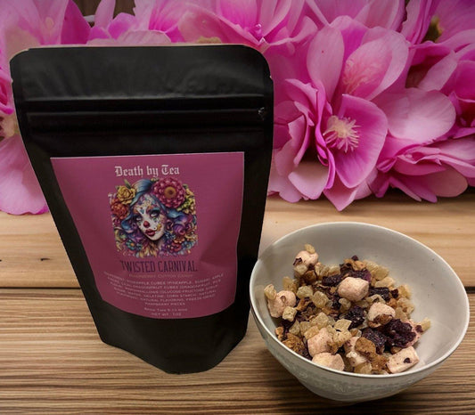 Twisted Carnival (Raspberry Cotton Candy Fruit Tea) - Death by Tea
